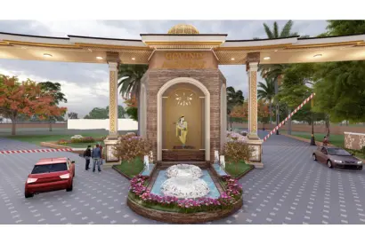Conceptual image of the Govind Ashray gate entrance, a project by High Fly Real Estate Team in Jaipur, Rajasthan